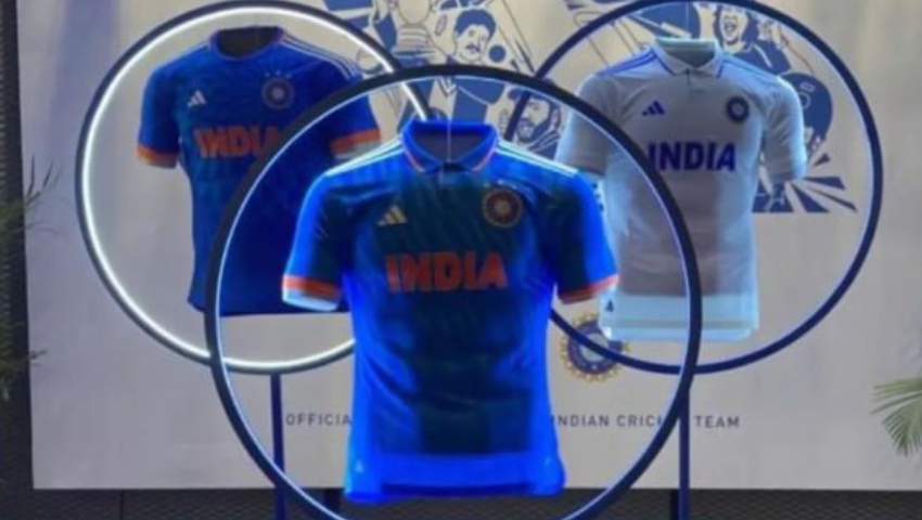 Team India New Jersey: सामने आया टीम इंडिया की नई जर्सी का फर्स्ट लुक, कश्मीर से है बेहद ही खास कनेक्शन